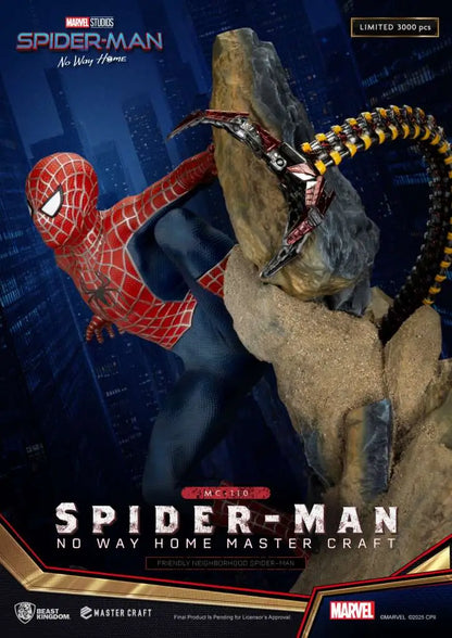 BEAST KINGDOM SPIDER-MAN NO WAY HOME FRIENDLY NEIGHBORHOOD SPIDER-MAN MASTER CRAFT ST STATUA 35 cm