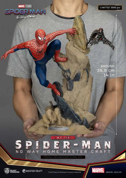 BEAST KINGDOM SPIDER-MAN NO WAY HOME FRIENDLY NEIGHBORHOOD SPIDER-MAN MASTER CRAFT ST STATUA 35 cm