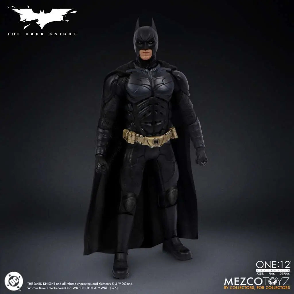 MEZCO TOYS ONE 12 COLLECTIVE DARK KNIGHT BATMAN AF ACTION FIGURE 17 cm