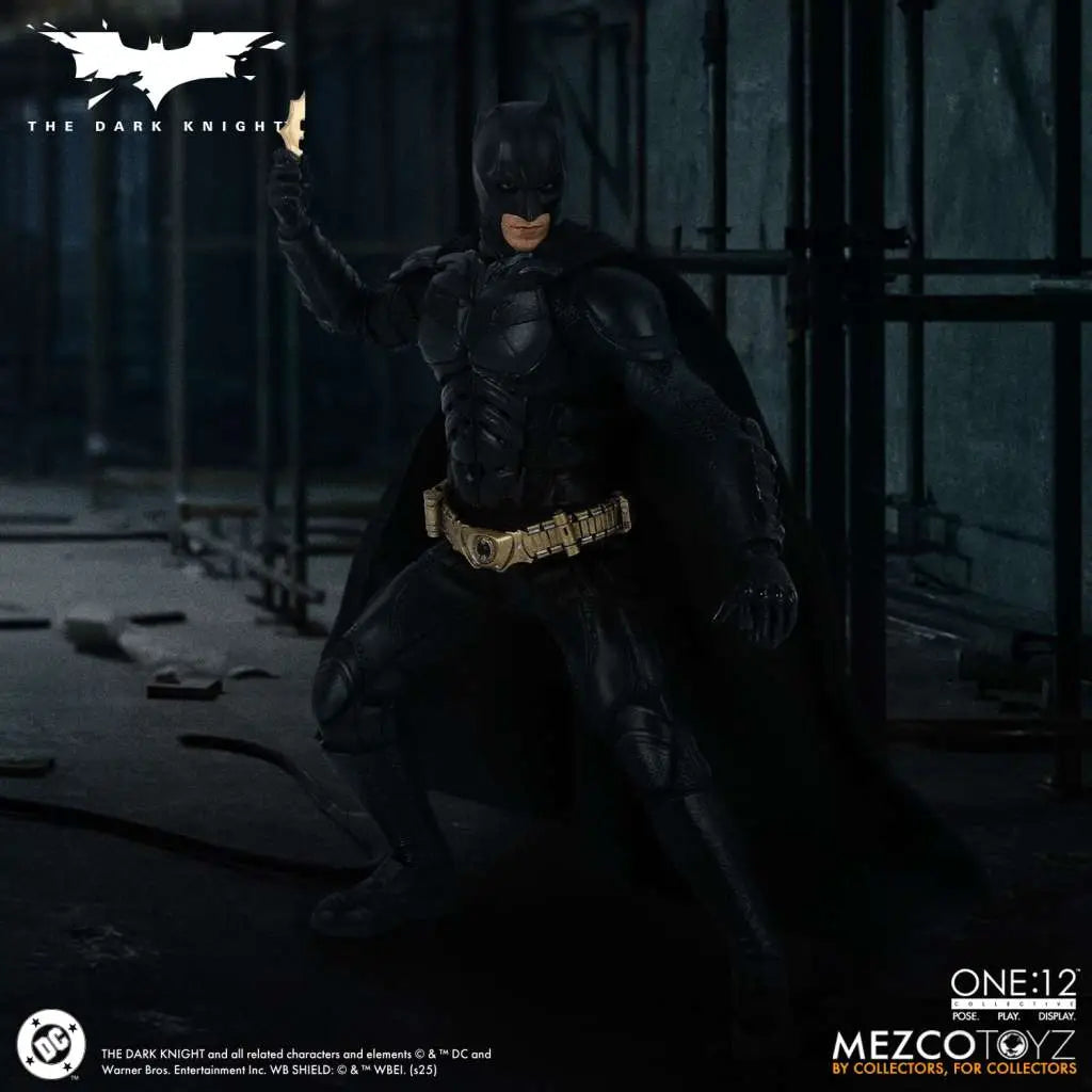 MEZCO TOYS ONE 12 COLLECTIVE DARK KNIGHT BATMAN AF ACTION FIGURE 17 cm