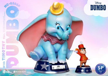 BEAST KINGDOM DUMBO SPECIAL EDITION THIMOTY VERSION MASTER CRAFT STATUA Dum: 37.5 X 27.5 X 32.5cm Tim: 8.4 X 8.4 X14.5cm