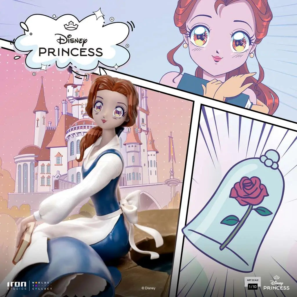 IRON STUDIOS DISNEY ANIME PRINCESS BELLE PVC STATUA 13.4 cm