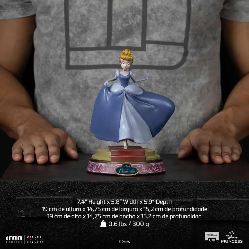 IRON STUDIOS DISNEY ANIME PRINCESS CINDERELLA PVC STATUA 19 cm