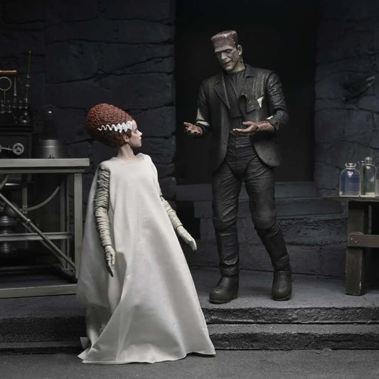 NECA - UNIVERSAL MONSTERS UM BRIDE FRANKENSTEIN 90TH MONSTER & HIS MATE 2PACK AF ACTION FIGURE 17 cm