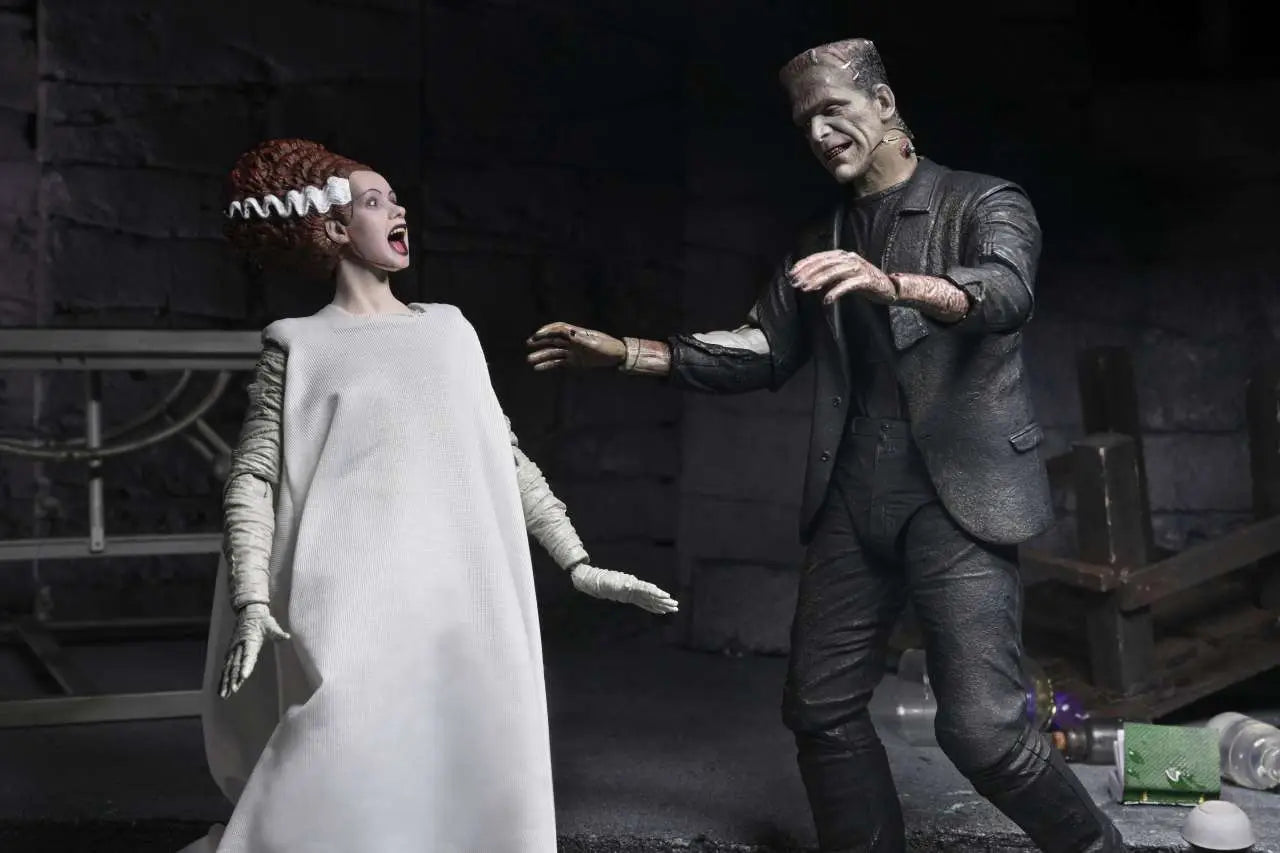 NECA UM BRIDE FRANKENSTEIN 90TH MONSTER & HIS MATE 2PACK AF ACTION FIGURE 17 cm