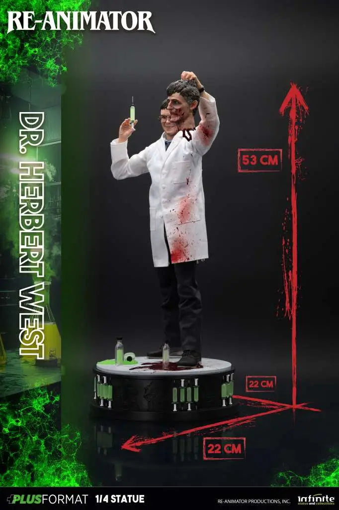 RE-ANIMATOR DR HERBERT WEST 1/4 PLUS FORMAT STATUE