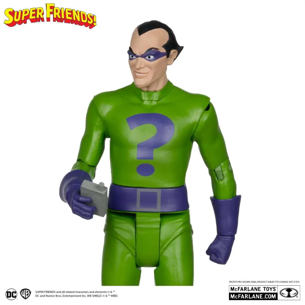 MCFARLANE TOYS 25 - DC RETRO SUPER FRIENDS SERIE 1 RIDDLER AF ACTION FIGURE 17 cm