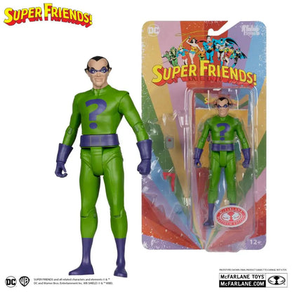 MCFARLANE TOYS 25 - DC RETRO SUPER FRIENDS SERIE 1 RIDDLER AF ACTION FIGURE 17 cm