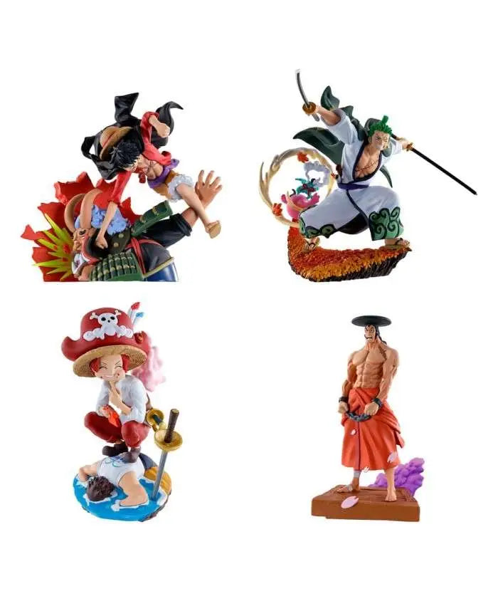 MEGAHOUSE - ONE PIECE PETTITRAMA LOGBOX RE BIRTH WANO KUNI VOL 1 SET RERUN MINI FIGURA 9 cm