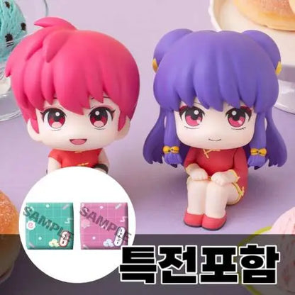 MEGAHOUSE LOOKUP RANMA TV ANIME RANMA & SHAMPOO SET GIFT 1/2 MINI FIGURA 10 cm