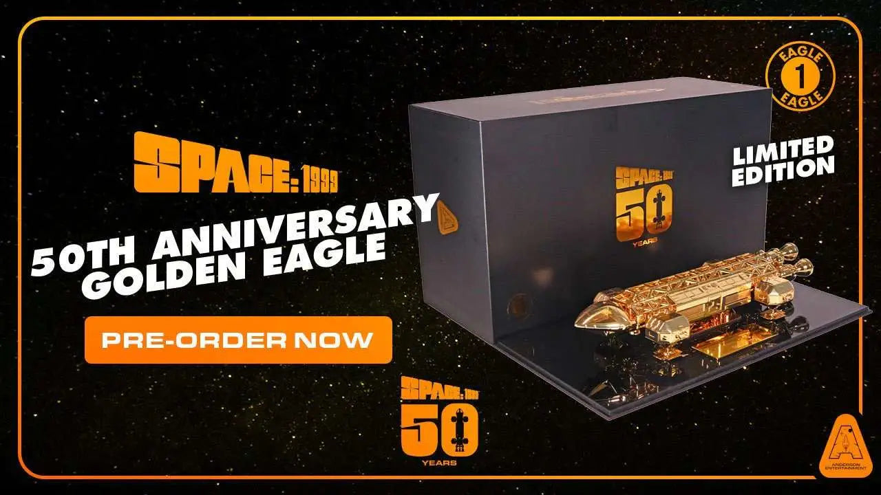 ANDERSON ENTERTAINMENT LIMITED - SPACE 1999 SPACE 1999 50TH ANNIVERSARY GOLDEN EAGLE REPLICA 25 cm