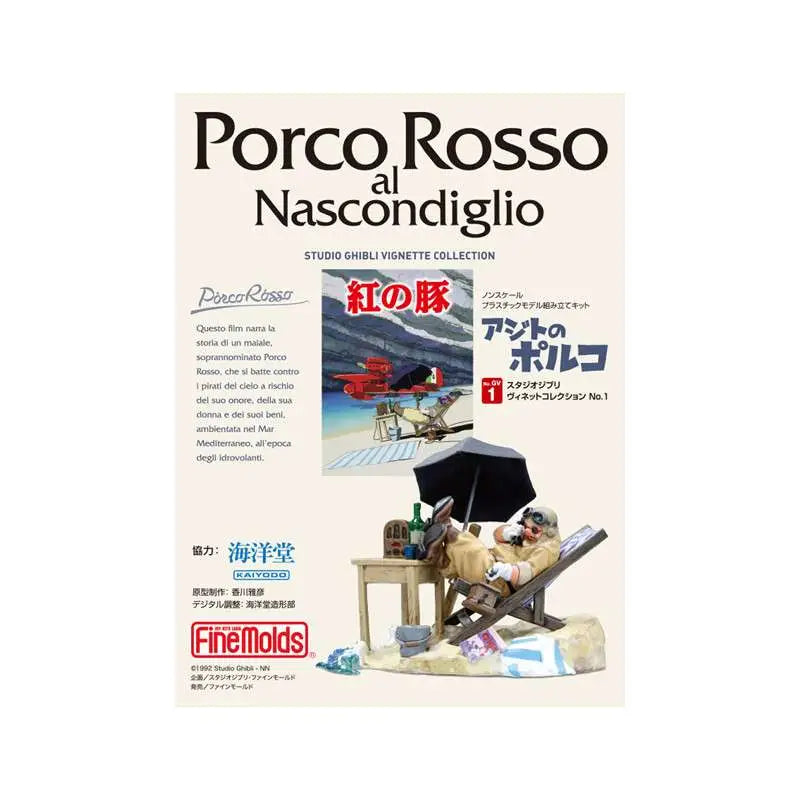 STUDIO GHIBLI PORCO ROSSO PORCO HIS HIDEOUT PAINT 1/48 MODEL KIT 21.3 cm