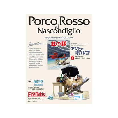 STUDIO GHIBLI PORCO ROSSO PORCO HIS HIDEOUT PAINT 1/48 MODEL KIT 21.3 cm