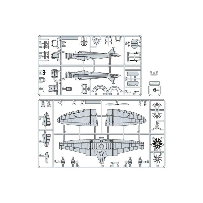 STUDIO GHIBLI WIND RISES TYPE 9 PROTOTYPE FIGHTER 1/48 MODEL KIT 34.5 cm