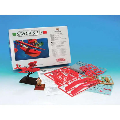 STUDIO GHIBLI PORCO ROSSO SAVOIA S.21F VERSION 2 + FIG. PORCO 1/72 MODEL KIT 29 cm