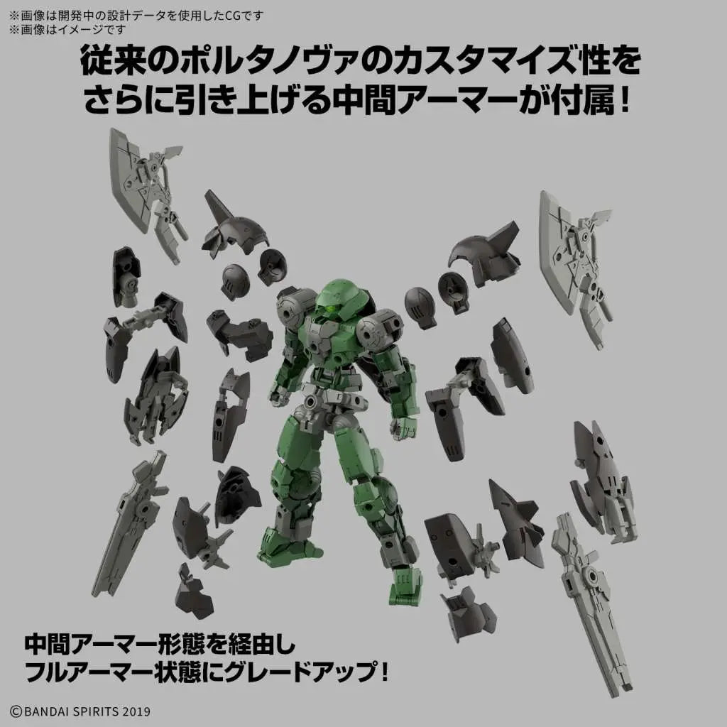 BANDAI 30MM BEXM-15FA FULL ARMOR PORTANOVA 1/144 MODEL KIT 13 cm
