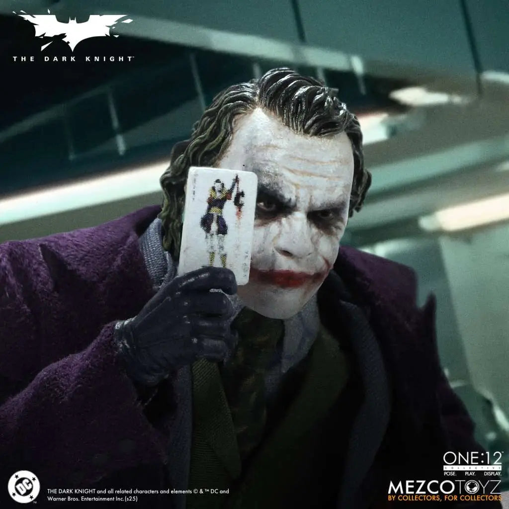 MEZCO TOYS ONE 12 COLLECTIVE DARK KNIGHT JOKER AF ACTION FIGURE 17 cm