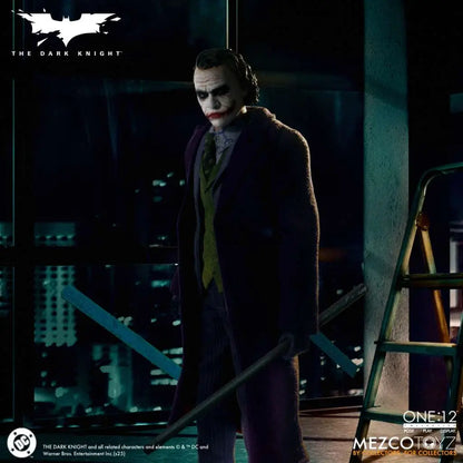 MEZCO TOYS ONE 12 COLLECTIVE DARK KNIGHT JOKER AF ACTION FIGURE 17 cm