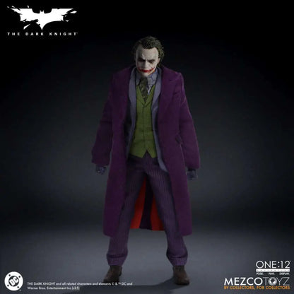 MEZCO TOYS ONE 12 COLLECTIVE DARK KNIGHT JOKER AF ACTION FIGURE 17 cm