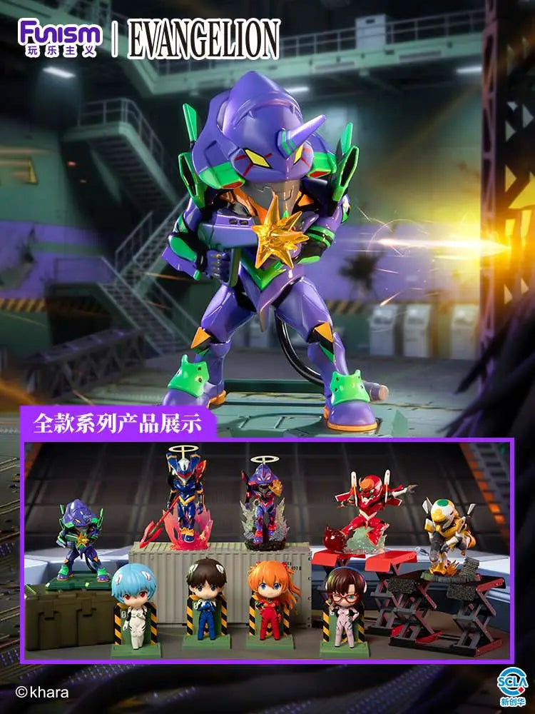 FUNISM - EVANGELION SERIES 1 BLIND BOX SET (8) MINI FIGURA 12 cm