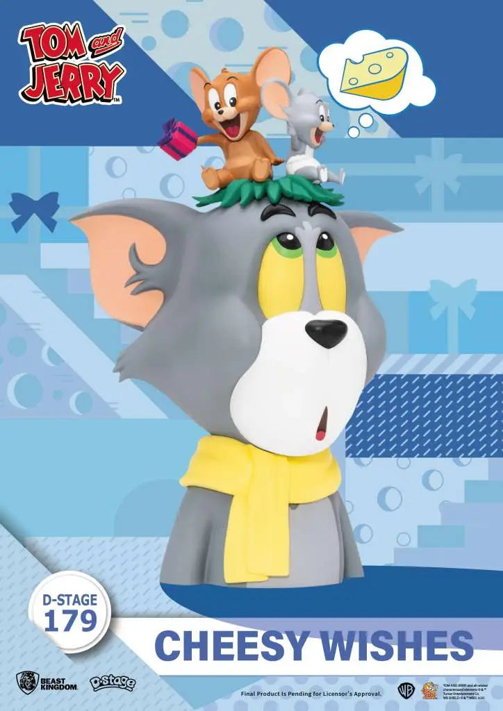 BEAST KINGDOM TOM & JERRY CHEESY WISHES D-STAGE FIGURA 15cm