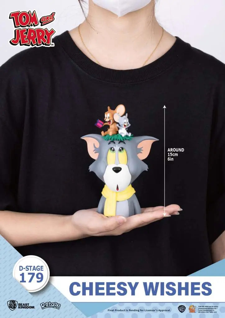 BEAST KINGDOM TOM & JERRY CHEESY WISHES D-STAGE FIGURA 15cm