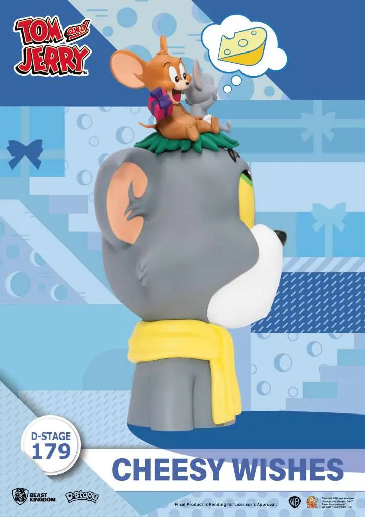 BEAST KINGDOM TOM & JERRY CHEESY WISHES D-STAGE FIGURA 15cm