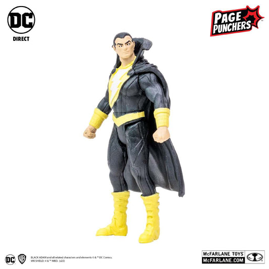 DC PAGE PUNCH BLACK ADAM+COMIC 3INCH AF