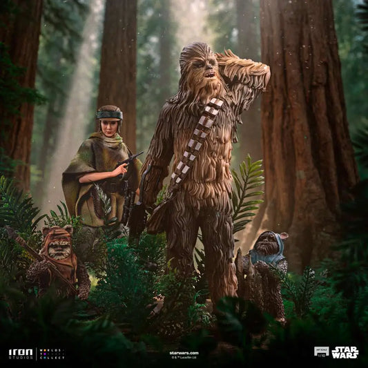 STAR WARS CHEWBACCA AND TOKKAT 1/10 STATUE
