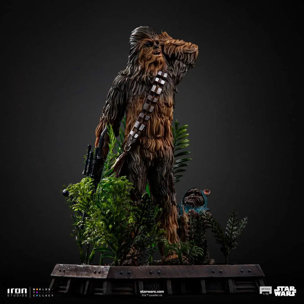 STAR WARS CHEWBACCA AND TOKKAT 1/10 STATUE