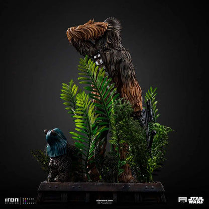 STAR WARS CHEWBACCA AND TOKKAT 1/10 STATUE