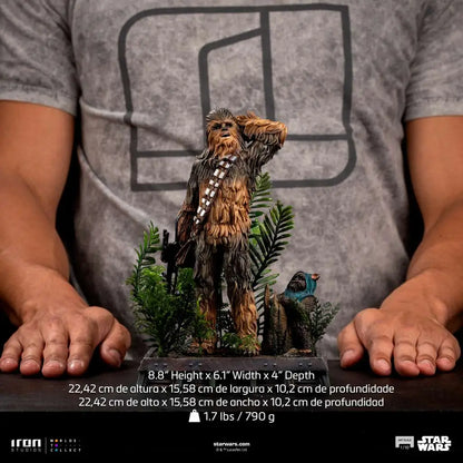 STAR WARS CHEWBACCA AND TOKKAT 1/10 STATUE