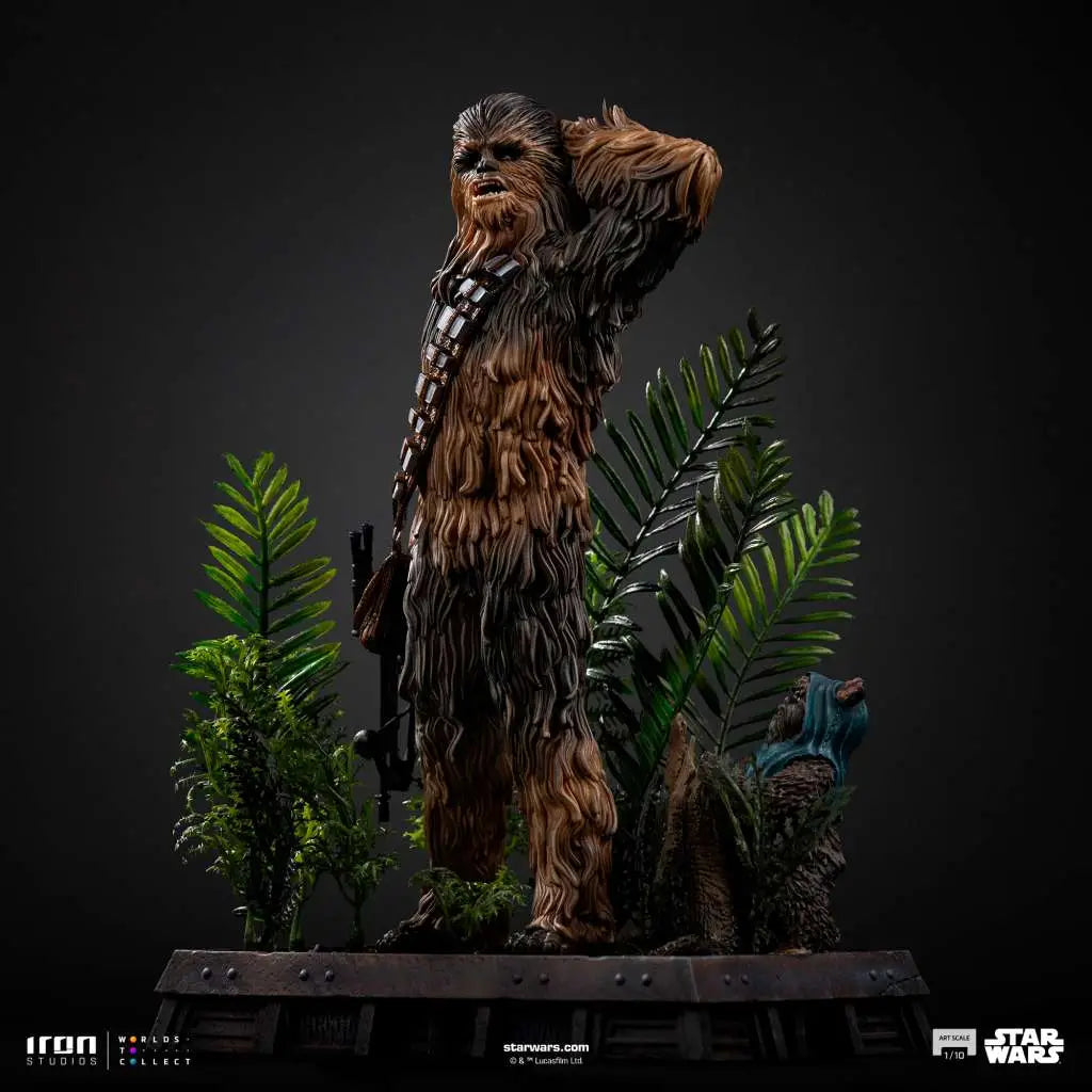 STAR WARS CHEWBACCA AND TOKKAT 1/10 STATUE