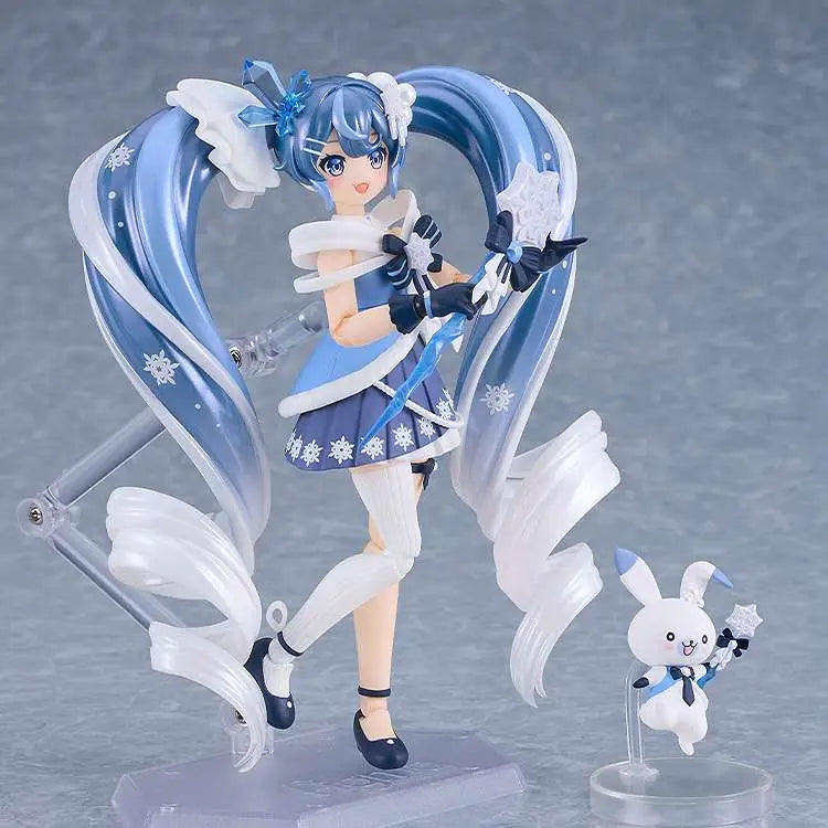 GOOD SMILE COMPANY SNOW MIKU CRYSTAL SNOW FIGMA AF ACTION FIGURE 13 cm