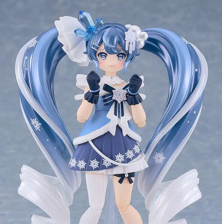 GOOD SMILE COMPANY SNOW MIKU CRYSTAL SNOW FIGMA AF ACTION FIGURE 13 cm
