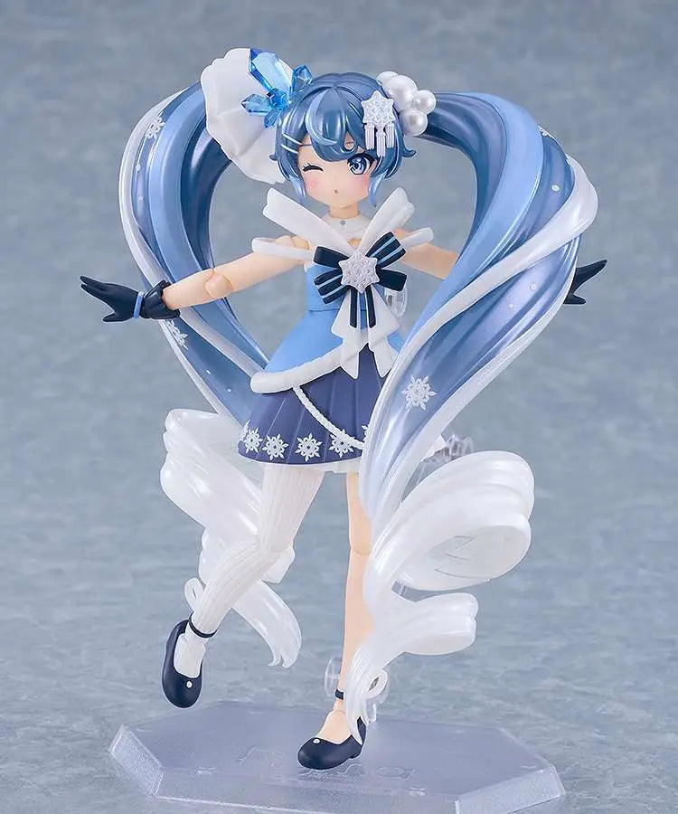 GOOD SMILE COMPANY SNOW MIKU CRYSTAL SNOW FIGMA AF ACTION FIGURE 13 cm