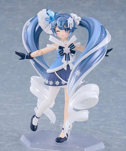 GOOD SMILE COMPANY SNOW MIKU CRYSTAL SNOW FIGMA AF ACTION FIGURE 13 cm