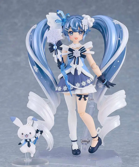 GOOD SMILE COMPANY SNOW MIKU CRYSTAL SNOW FIGMA AF ACTION FIGURE 13 cm