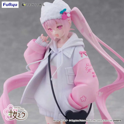 FURYU HASUNE MIKU SAKURA MIKU COOL STYLE TENITOL PETIT FIG FIGURA 19 cm