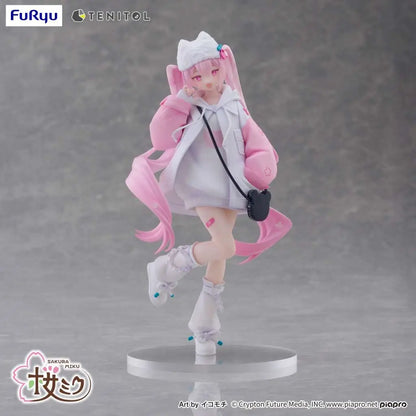 FURYU HASUNE MIKU SAKURA MIKU COOL STYLE TENITOL PETIT FIG FIGURA 19 cm