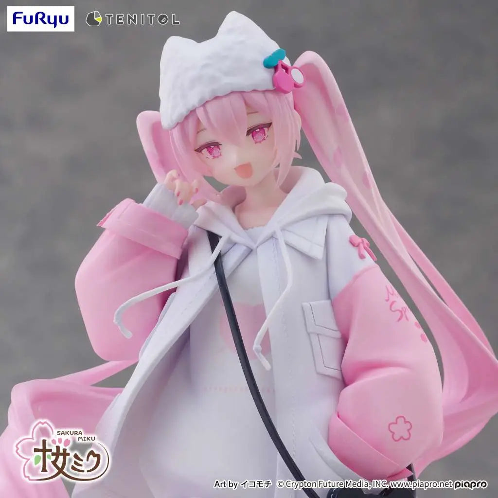 FURYU HASUNE MIKU SAKURA MIKU COOL STYLE TENITOL PETIT FIG FIGURA 19 cm
