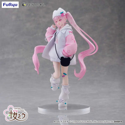 FURYU HASUNE MIKU SAKURA MIKU COOL STYLE TENITOL PETIT FIG FIGURA 19 cm