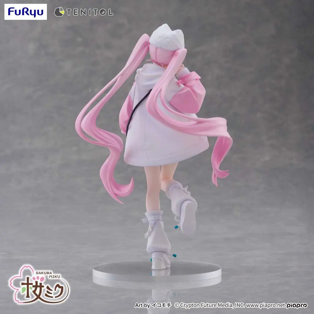 FURYU HASUNE MIKU SAKURA MIKU COOL STYLE TENITOL PETIT FIG FIGURA 19 cm