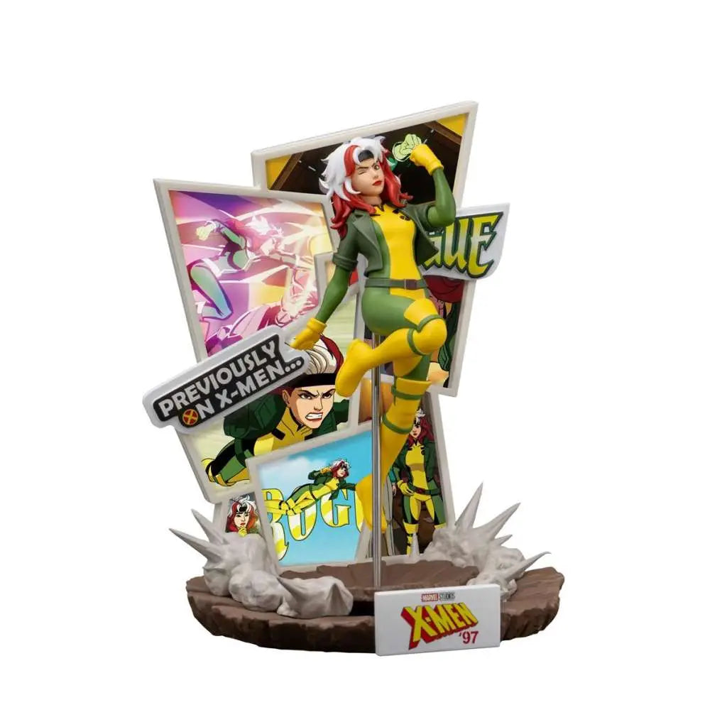 BEAST KINGDOM - DC D-STAGE X-MEN 97 ROGUE SC EXCLUSIVE STATUA 17 cm EXCLUSIVE