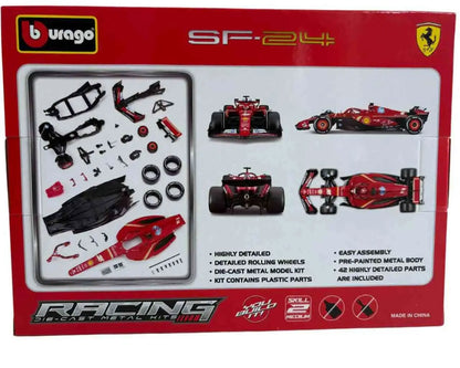 BBURAGO FERRARI F1 SF-24 - N.16 CHARLES LECLERC HELMET - 1:24 MODEL KIT