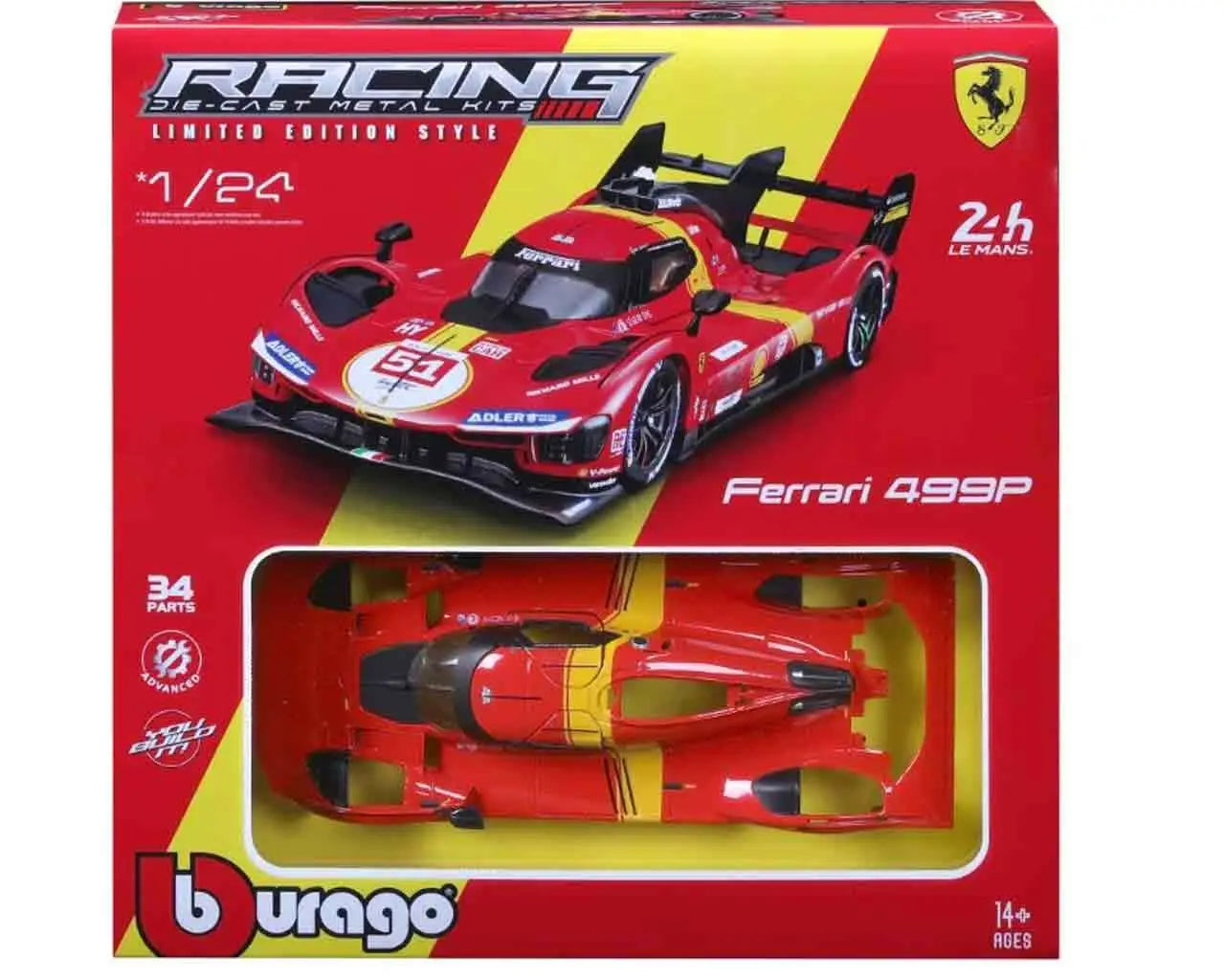 BBURAGO FERRARI 499P LMH (2023 24H LE MANS CHAMPION) - 1:24 MODEL KIT