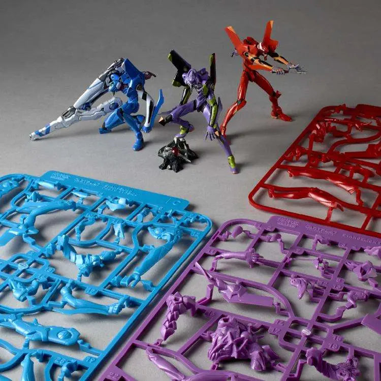 KAIYODO - EVANGELION UNIT-01/UNIT-02/PROTO TYPE-00 ARTPLA MODEL KIT 10 cm