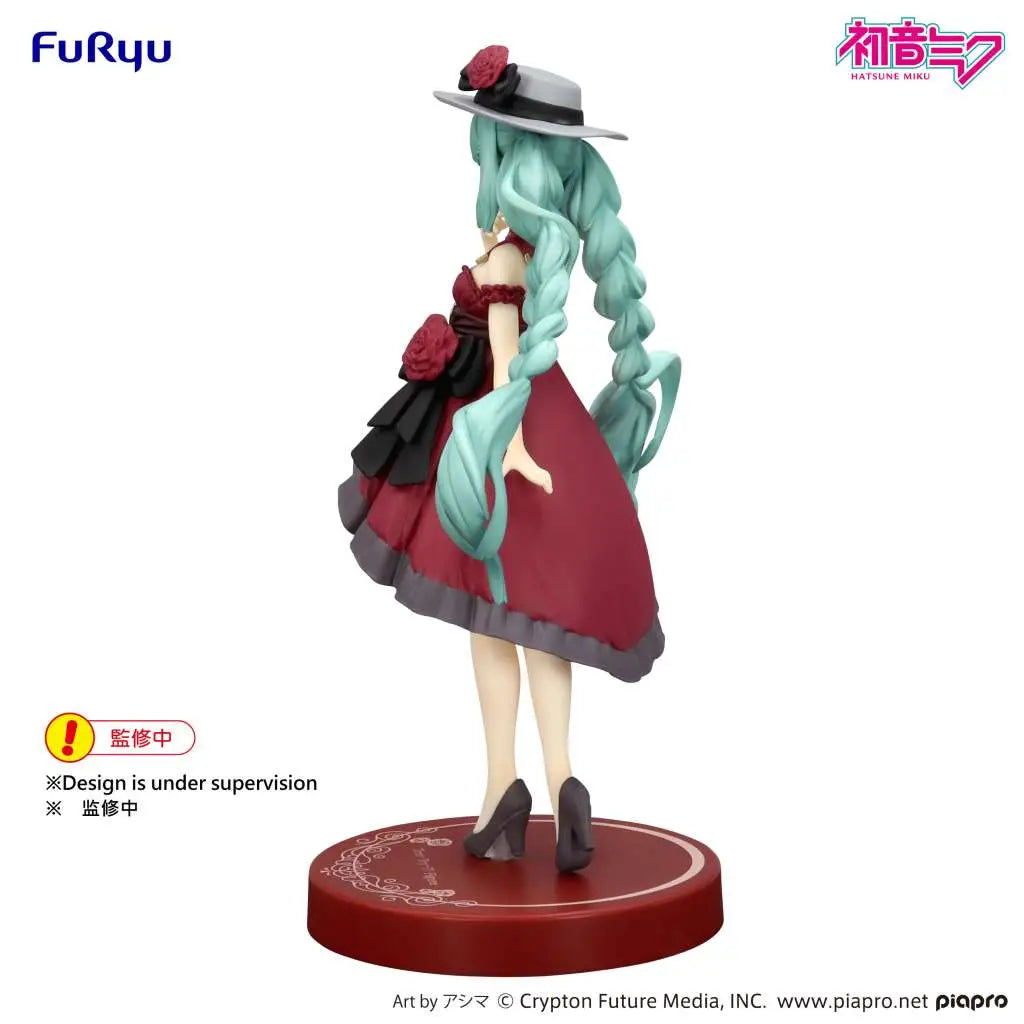 FURYU HATSUNE MIKU OUTING DRESS RED COLOR TRIO-TRY-IT FIGURA 19 cm