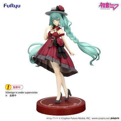FURYU HATSUNE MIKU OUTING DRESS RED COLOR TRIO-TRY-IT FIGURA 19 cm