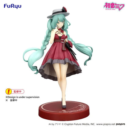 FURYU HATSUNE MIKU OUTING DRESS RED COLOR TRIO-TRY-IT FIGURA 19 cm
